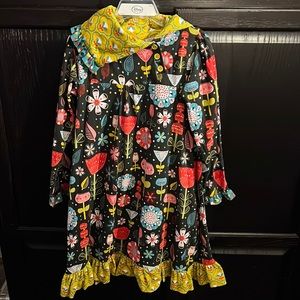 Little girls size 7 Jelly the pug dress